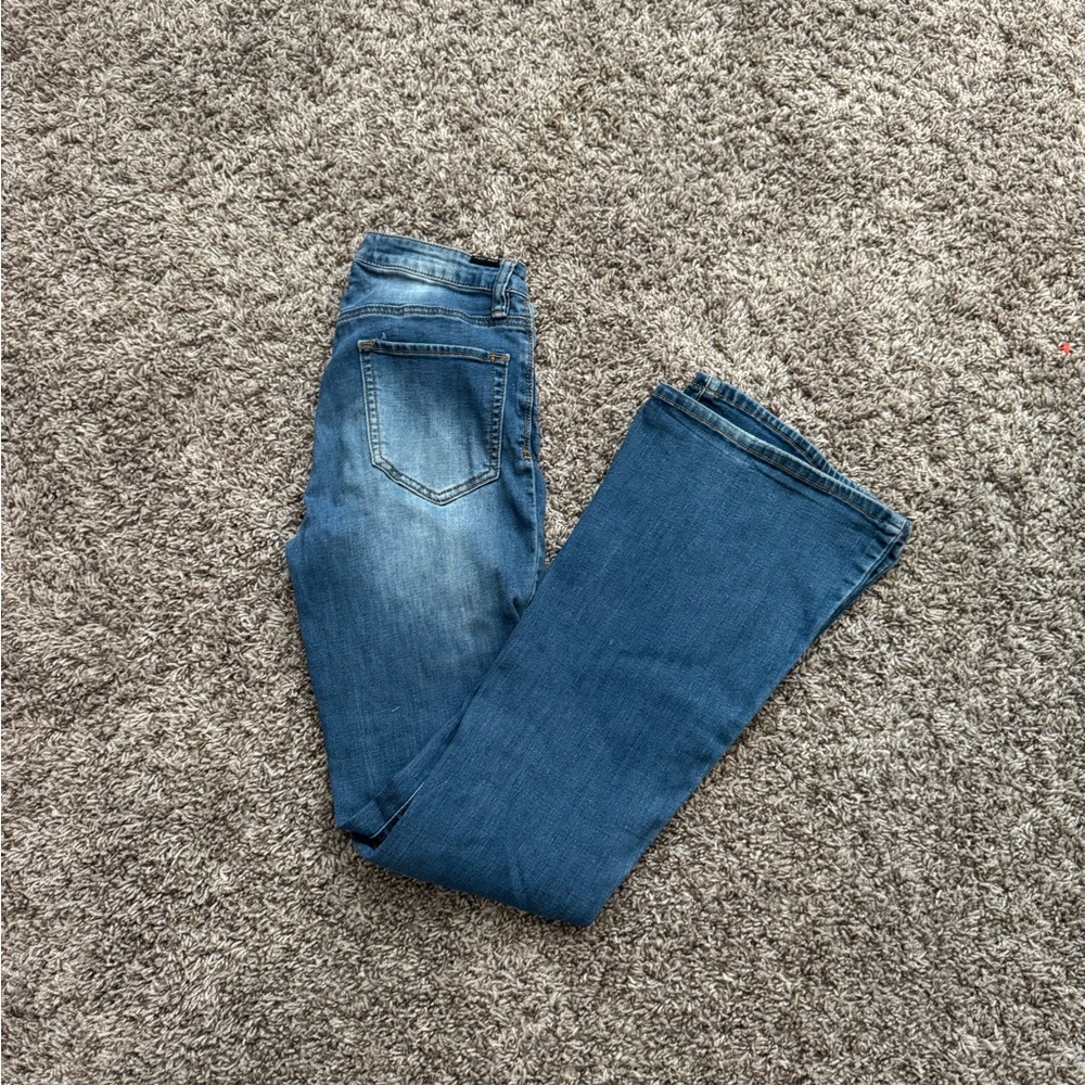 Almost Famous Women's Blue Boot Cut Jeans